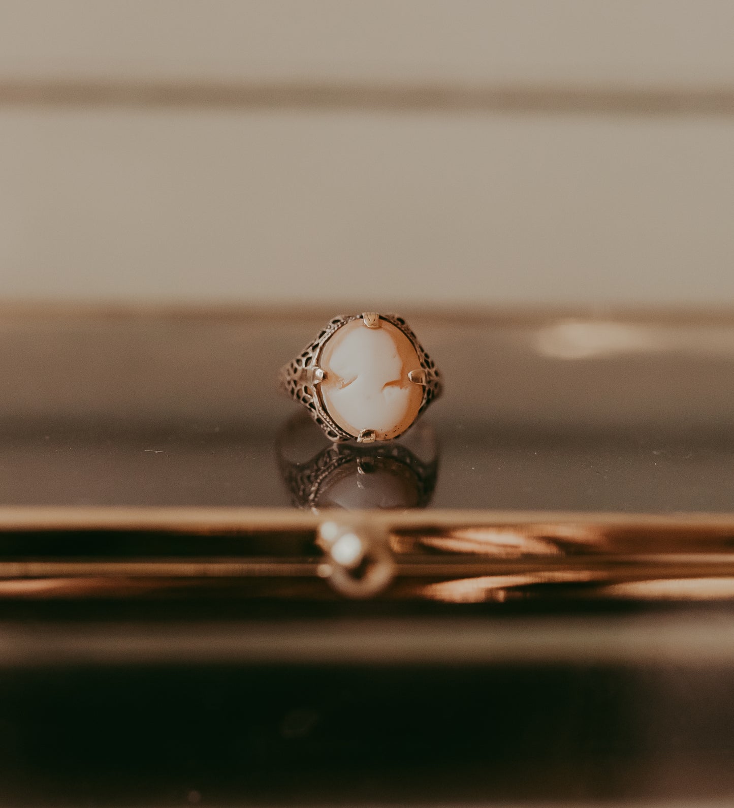 My Darling Juliet | Antique 14K Gold Cameo Ring