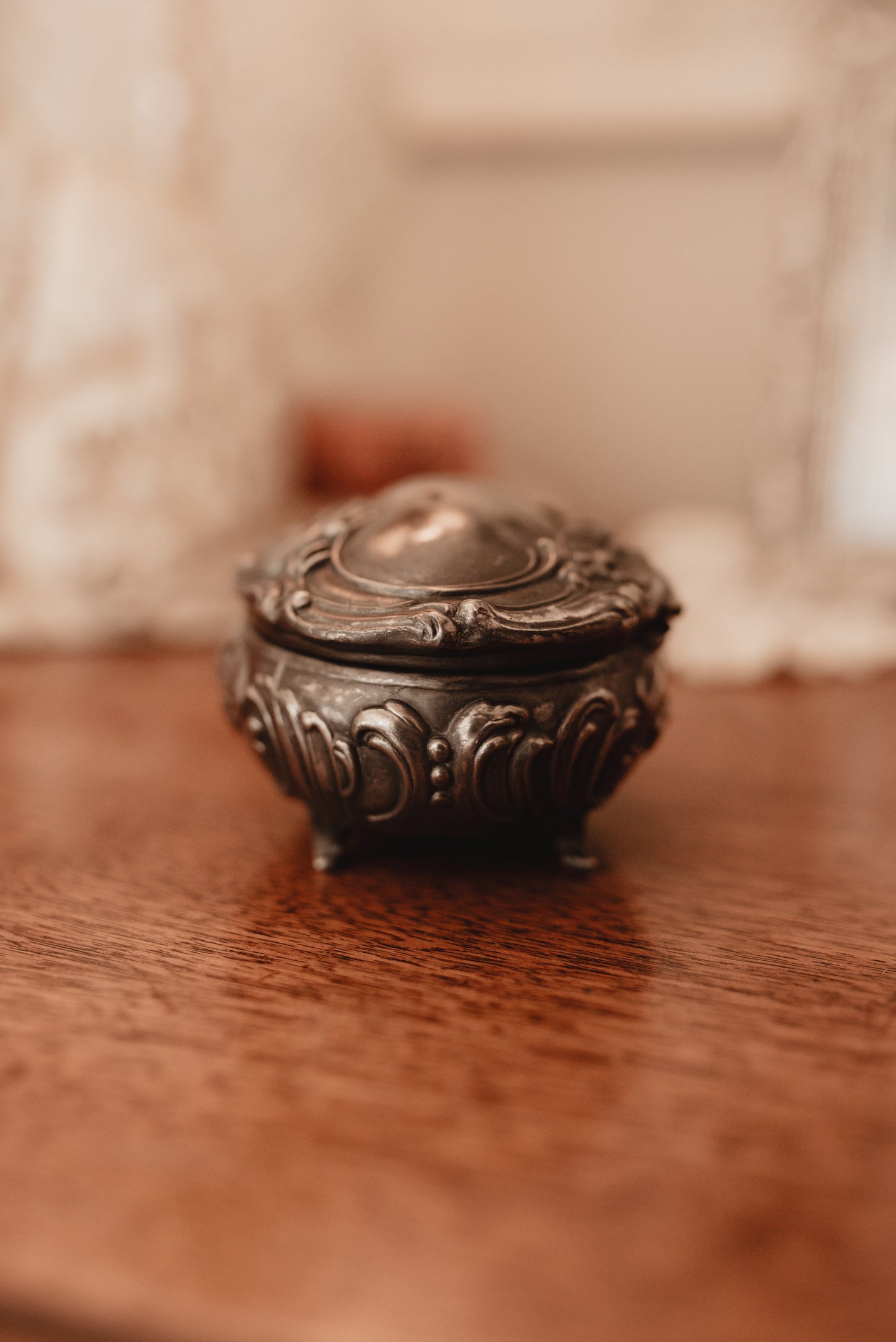 My Darling Juliet | Antique Jennings Brothers Art Nouveau Silver Jewelry Casket