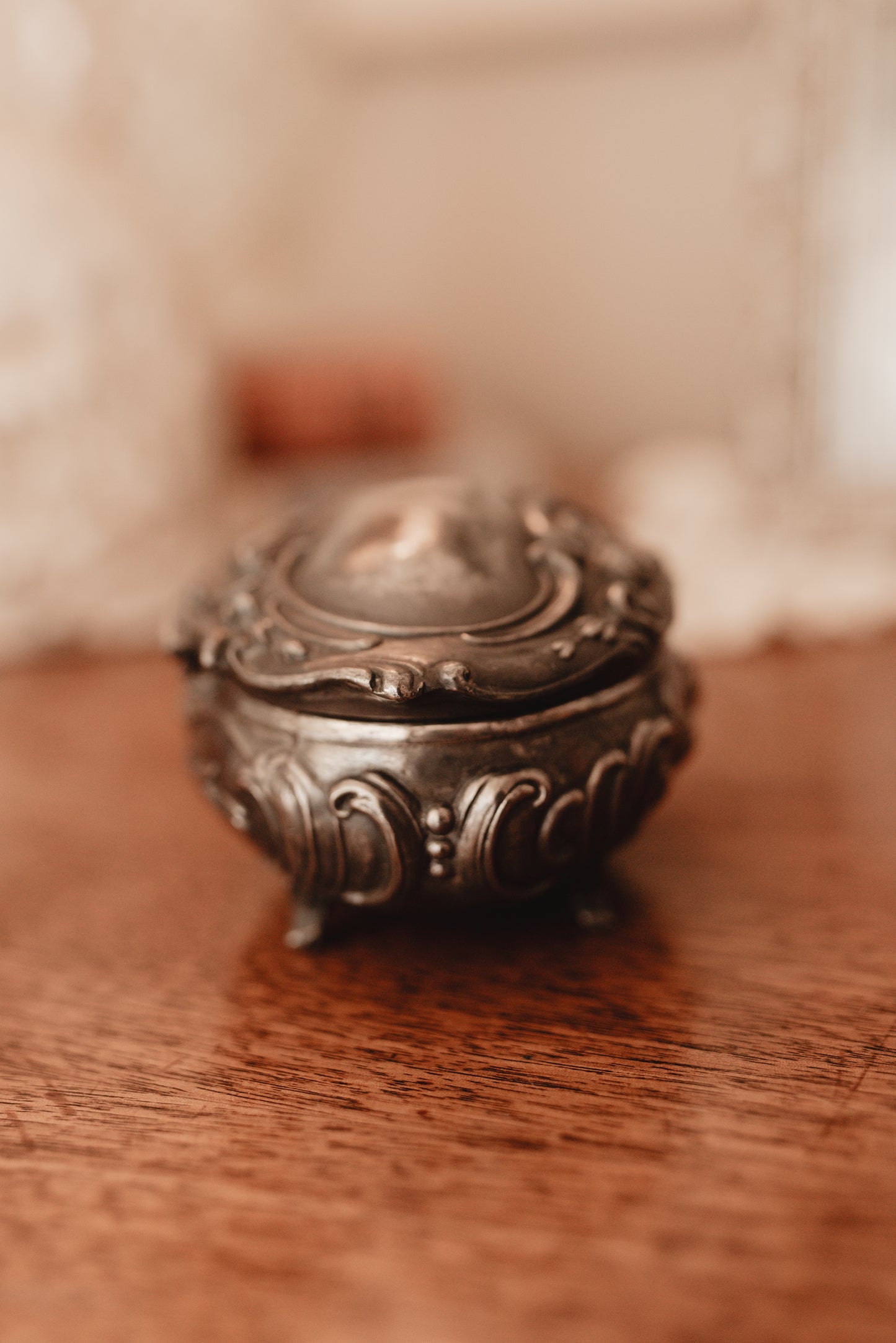 My Darling Juliet | Antique Jennings Brothers Art Nouveau Silver Jewelry Casket