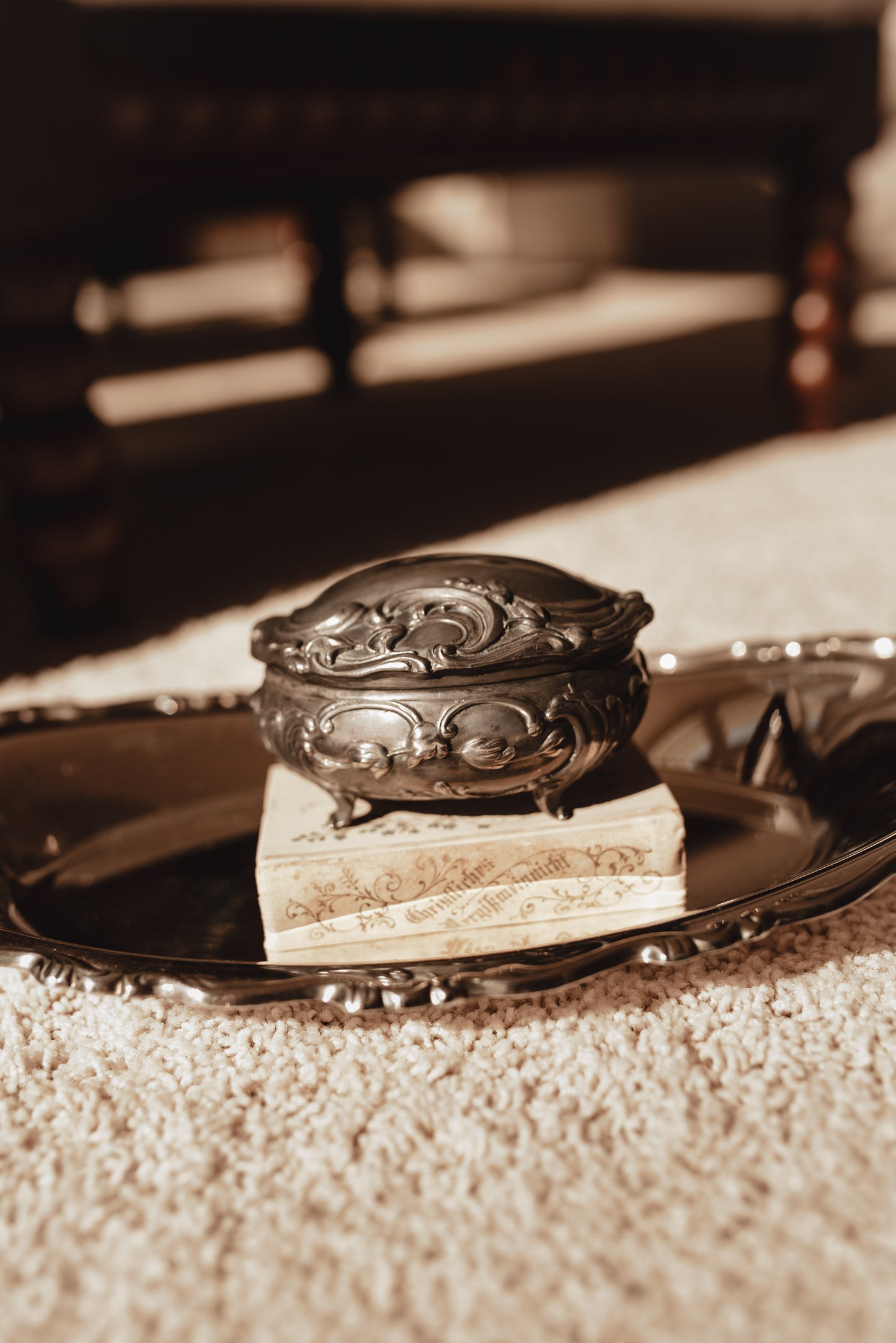 My Darling Juliet | Antique Jennings Brothers Art Nouveau Silver Jewelry Casket