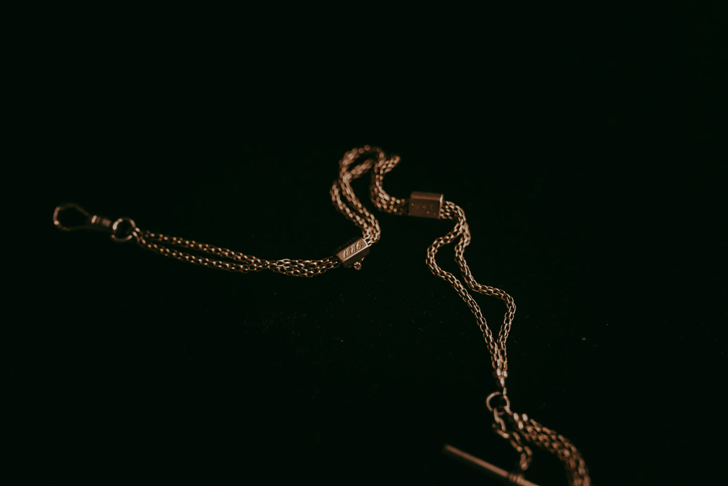 My Darling Juliet | 14K Gold Watch Chain with Diamond Stars | 1886 & 1910