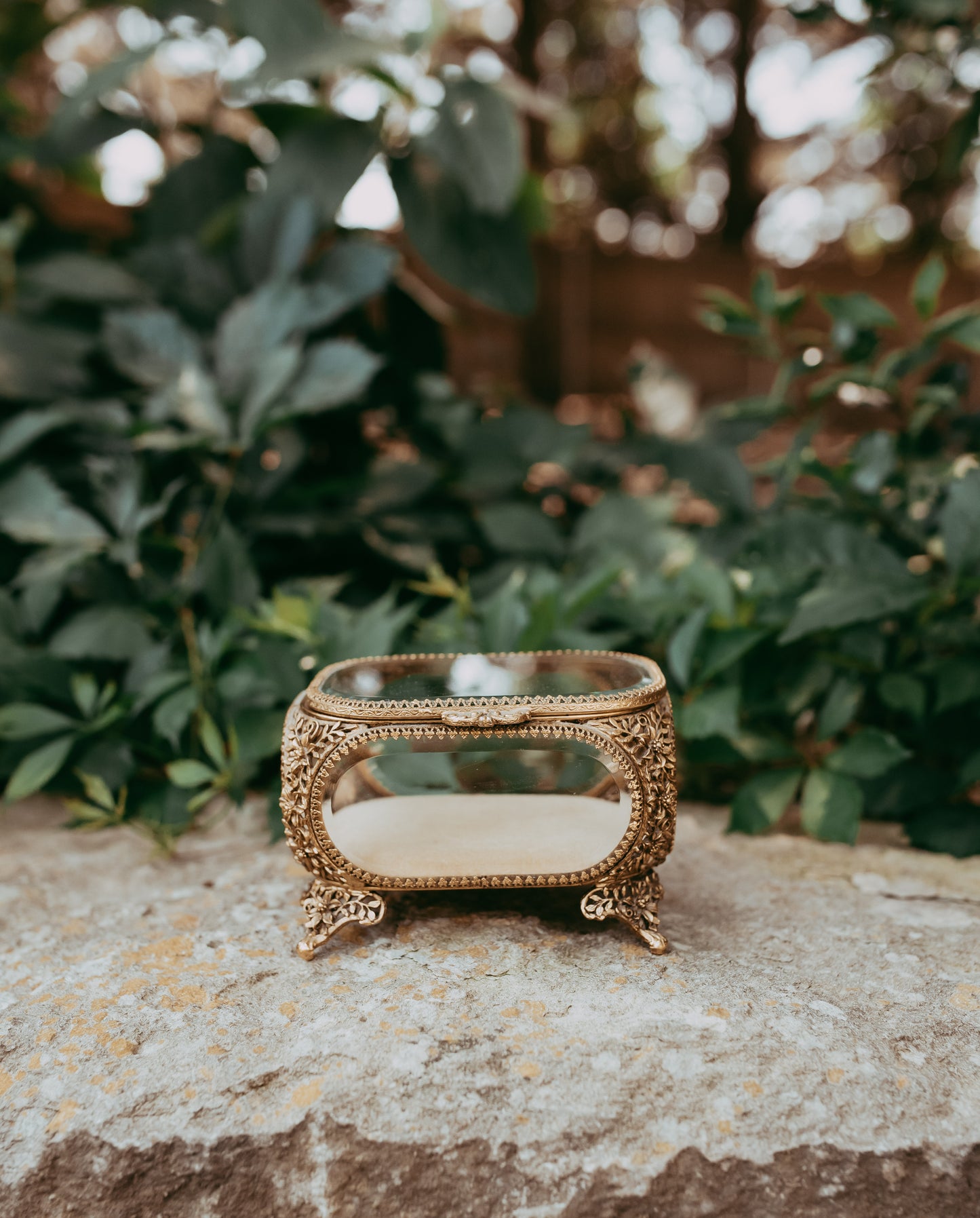 My Darling Juliet | Vintage French Ormolu Jewelry Casket