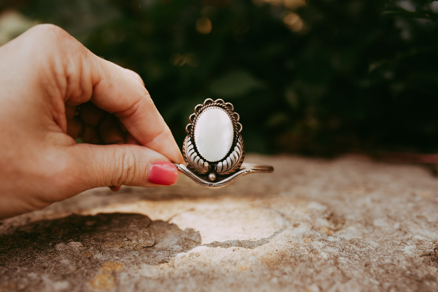 My Darling Juliet | Vintage Navajo Mother of Pearl Cuff Bracelet