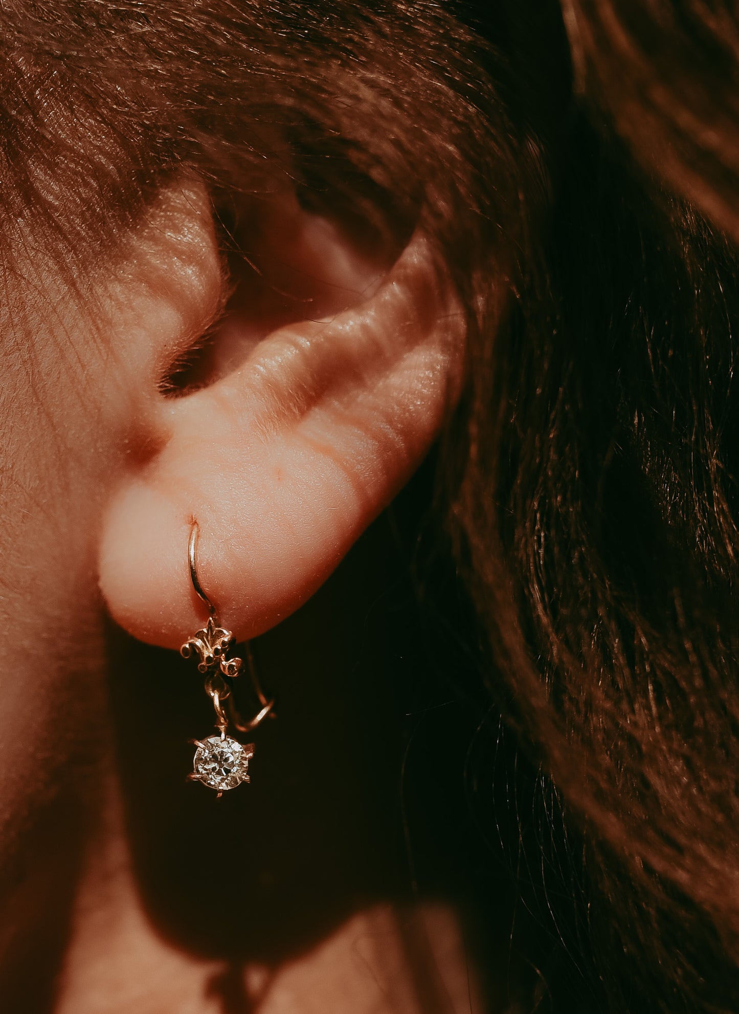 My Darling Juliet | 1930s Diamond Earrings with Edwardian Style Influence