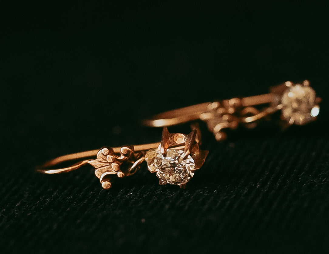 My Darling Juliet | 1930s Diamond Earrings with Edwardian Style Influence
