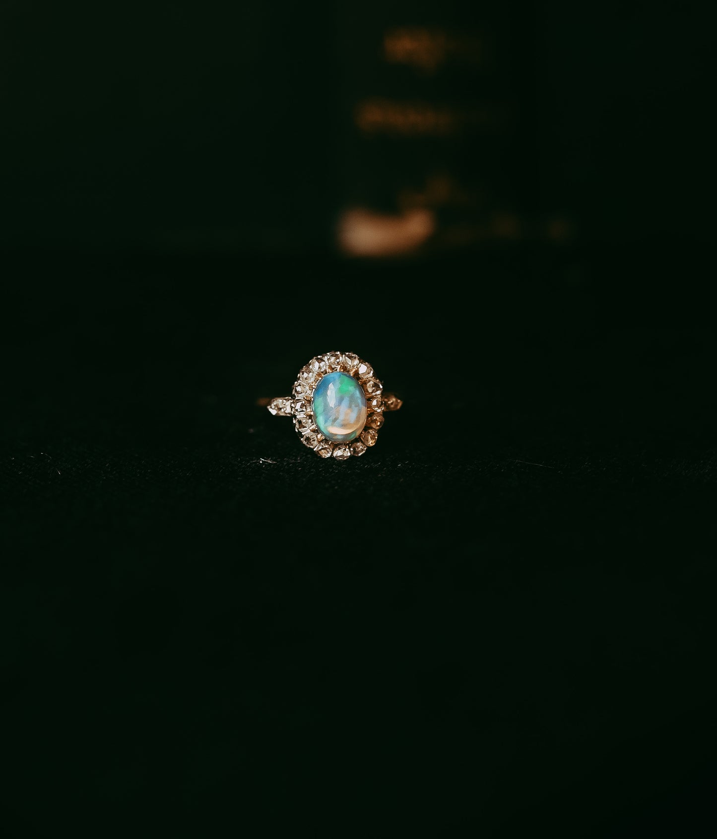 My Darling Juliet | Antique French Belle Époque Opal & Diamond Daisy Ring
