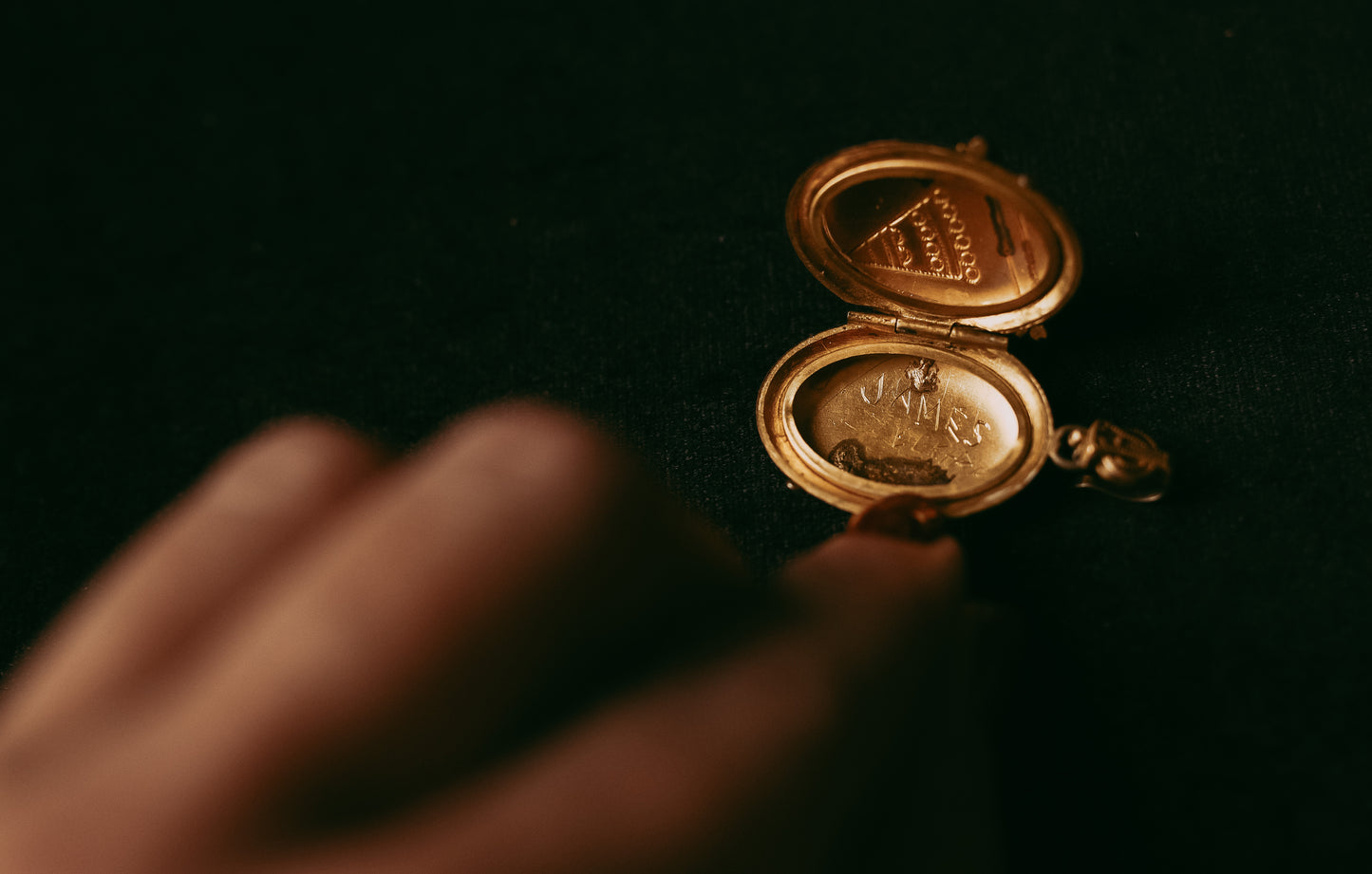 My Darling Juliet | Victorian Etruscan Revival Gold-Filled Locket with Red Stone & Seed Pearl, c. 1860