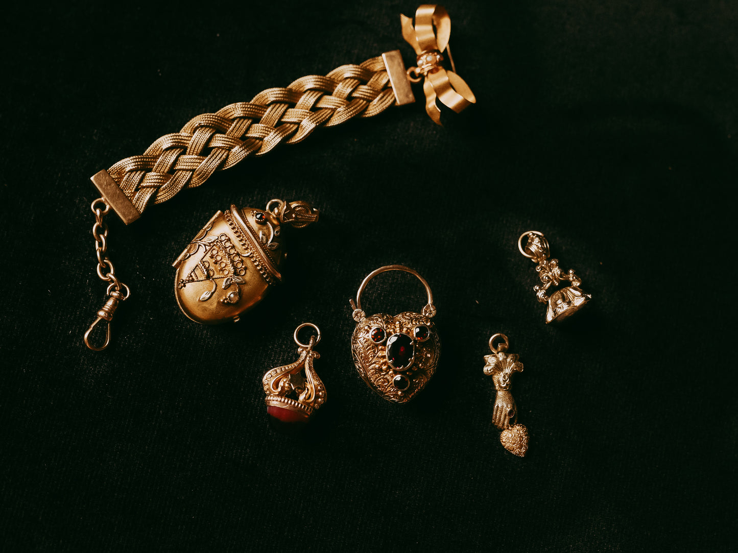 My Darling Juliet | Early Victorian 14K Gold & Citrine Fob, Ornate Antique Pendant, c.1840s