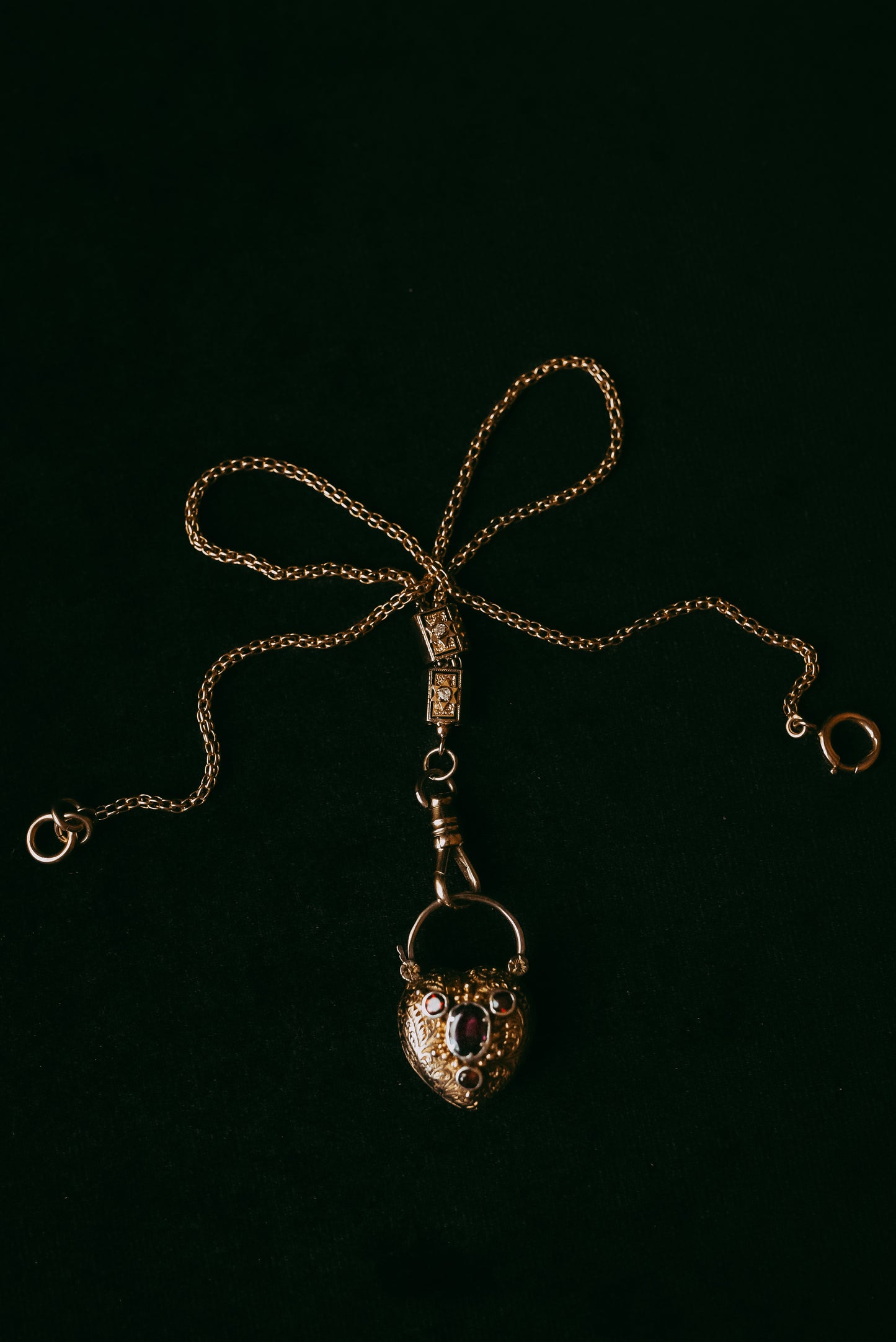 My Darling Juliet | 14K Gold Watch Chain with Diamond Stars | 1886 & 1910
