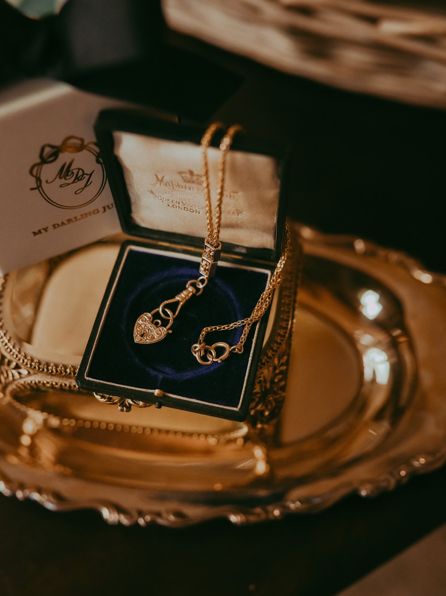 My Darling Juliet | 14K Gold Watch Chain with Diamond Stars | 1886 & 1910