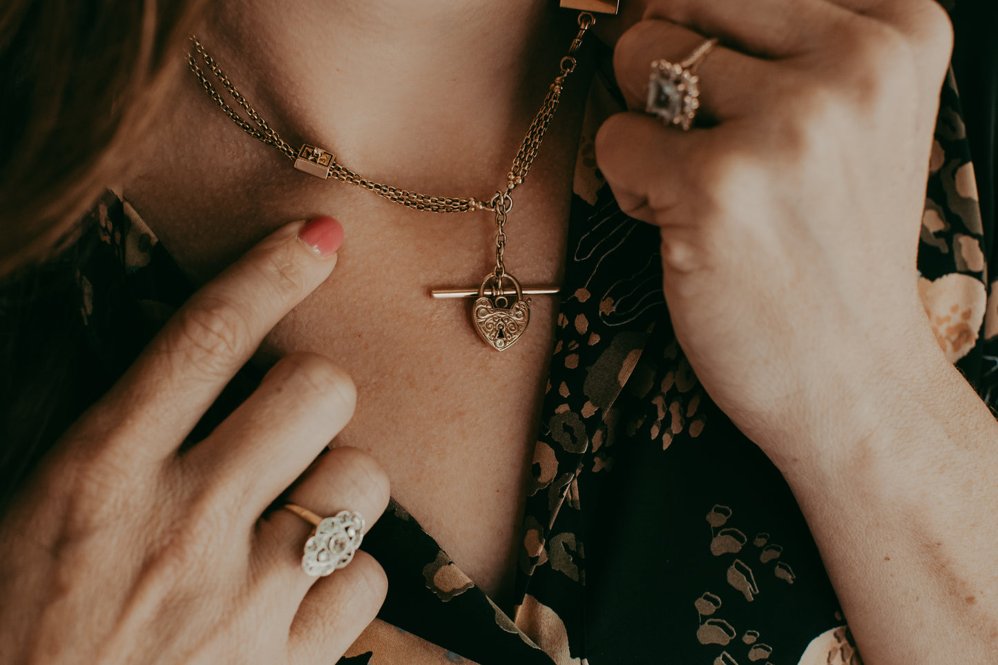 My Darling Juliet | 14K Gold Watch Chain with Diamond Stars | 1886 & 1910