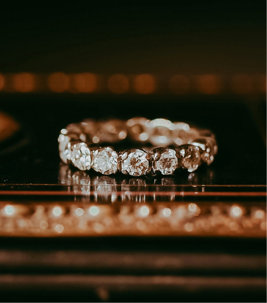 My Darling Juliet | 1980s Diamond Eternity Band in 18K White Gold