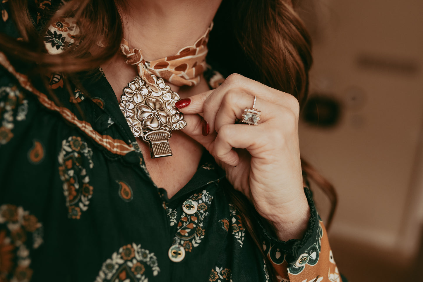 Sterling Silver “Good Luck” Whistle — Vintage Reed & Barton Clover Pendant