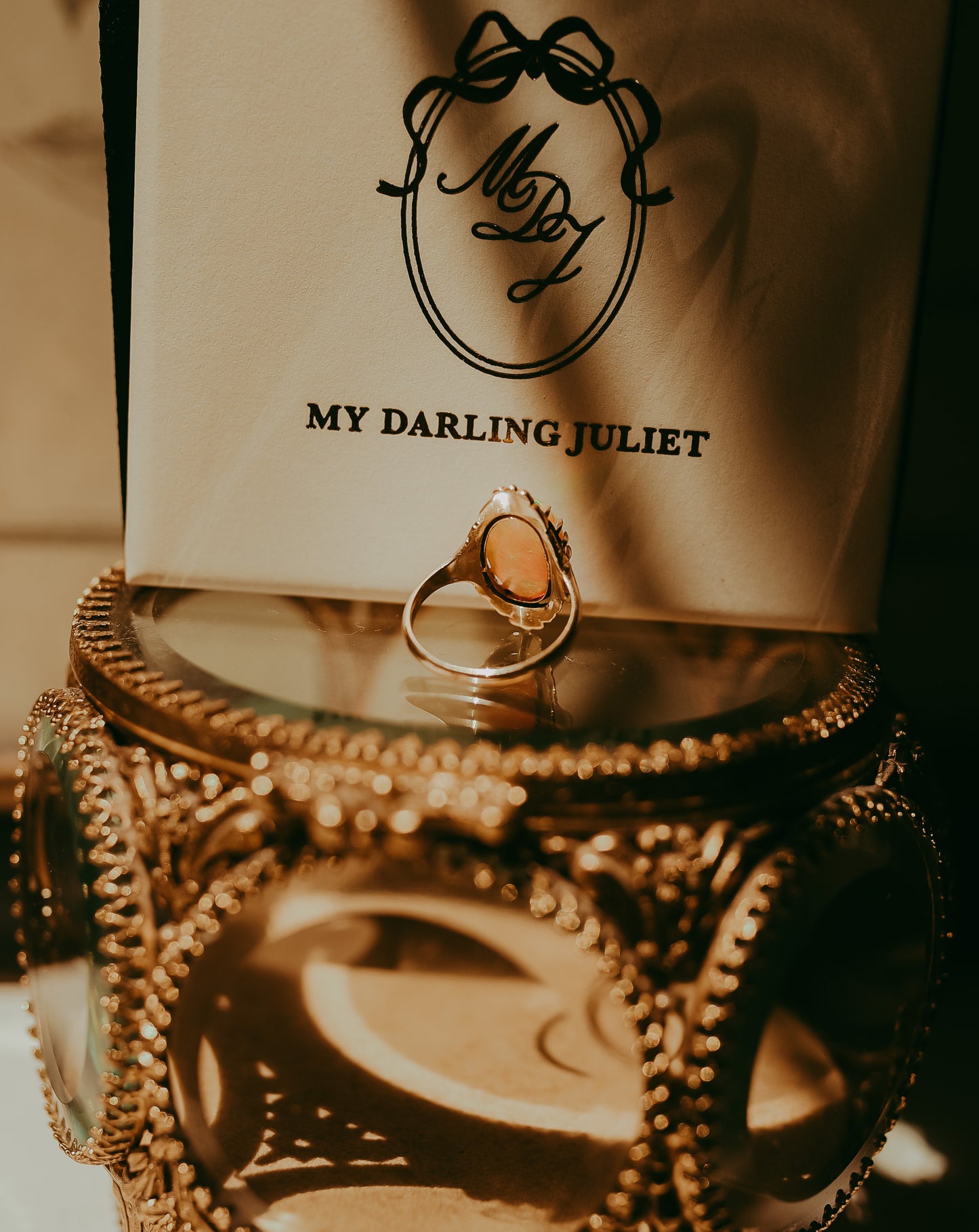 Art Nouveau Opal Cabochon Ring in 14K Gold | circa 1890-1910