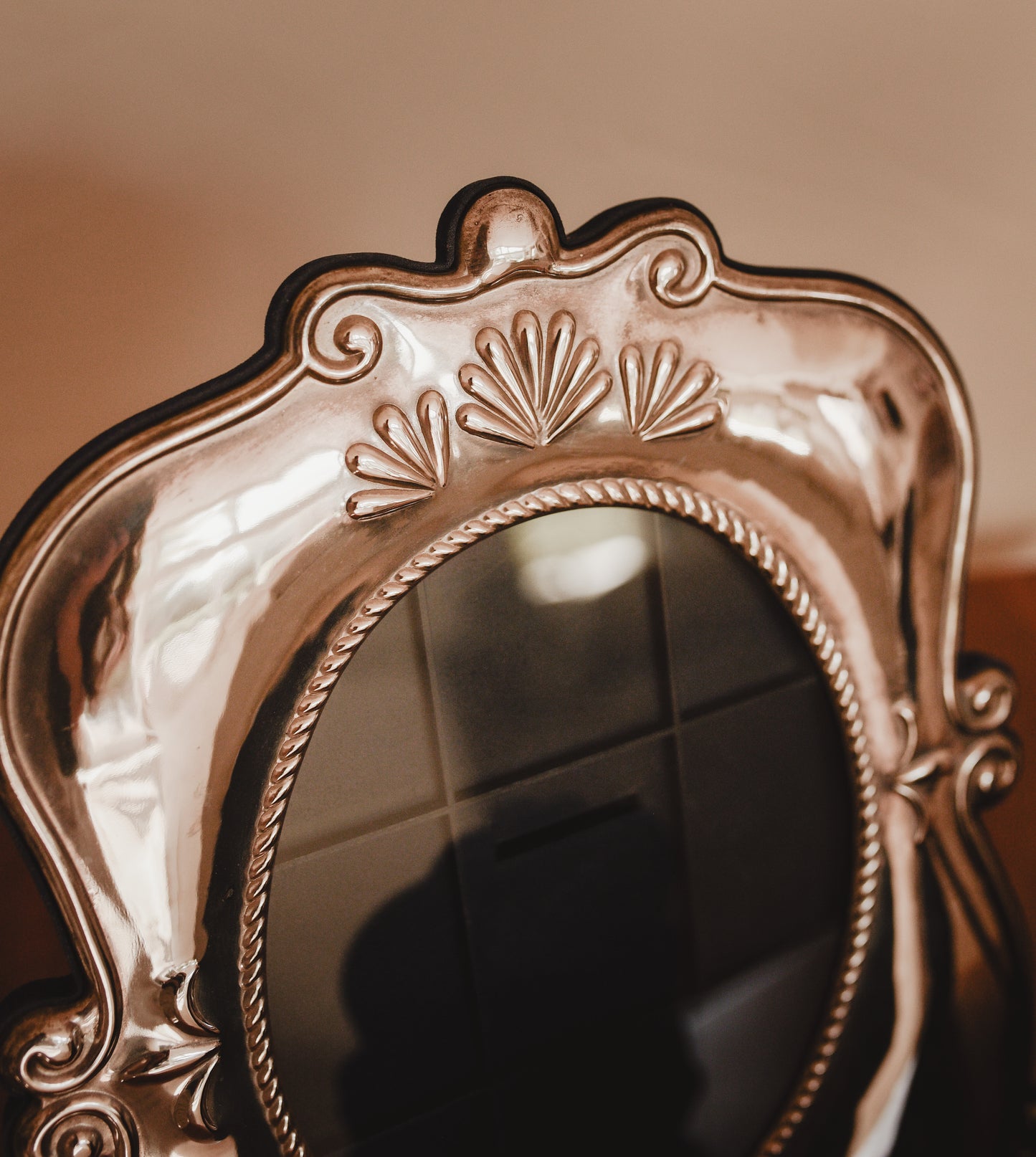 Vintage Silver-Plated Picture Frames Set of 3 | Ornate Oval Frames