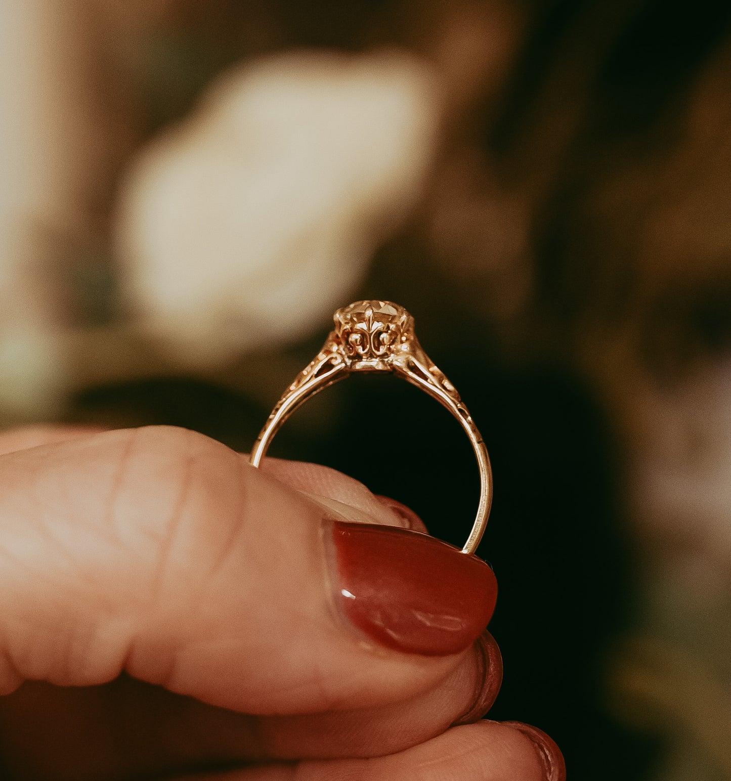 Victorian Old European Cut Diamond Solitaire Ring  GIA Certified | Circa 1898 | 1.02 Carat