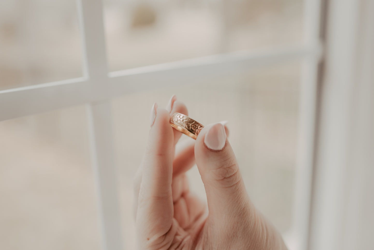 My Darling Juliet | 18K Gold Victorian Floral Ring Band