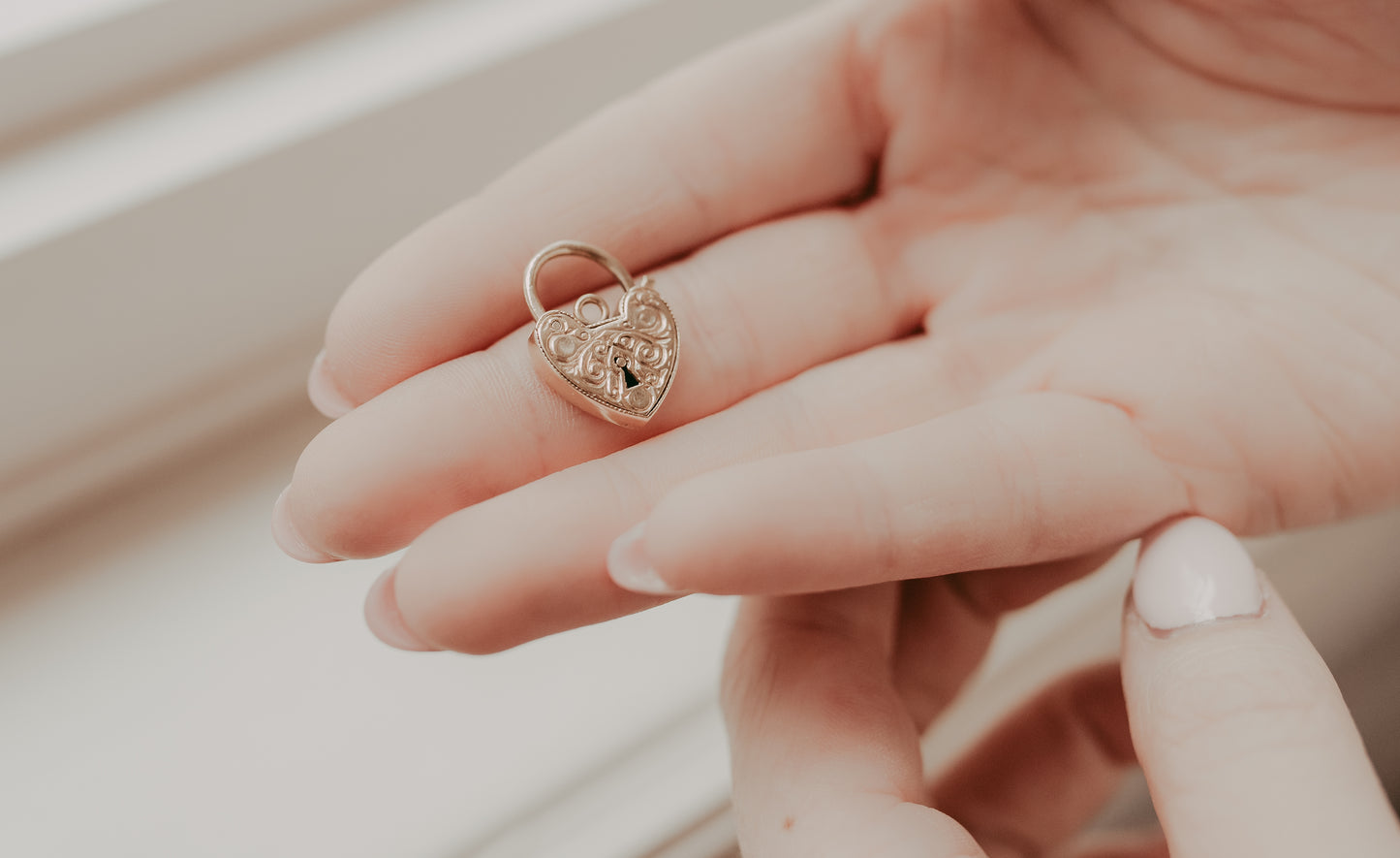 My Darling Juliet | 9K Gold Padlock Heart Pendant