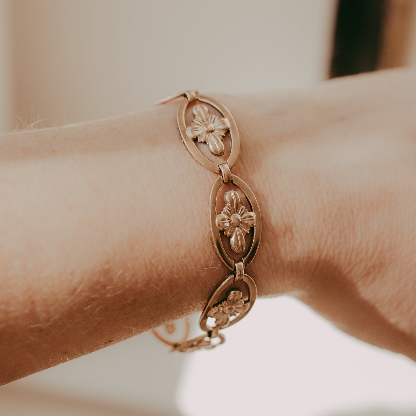 My Darling Juliet | Gold Filled- Victorian Flower Bracelet