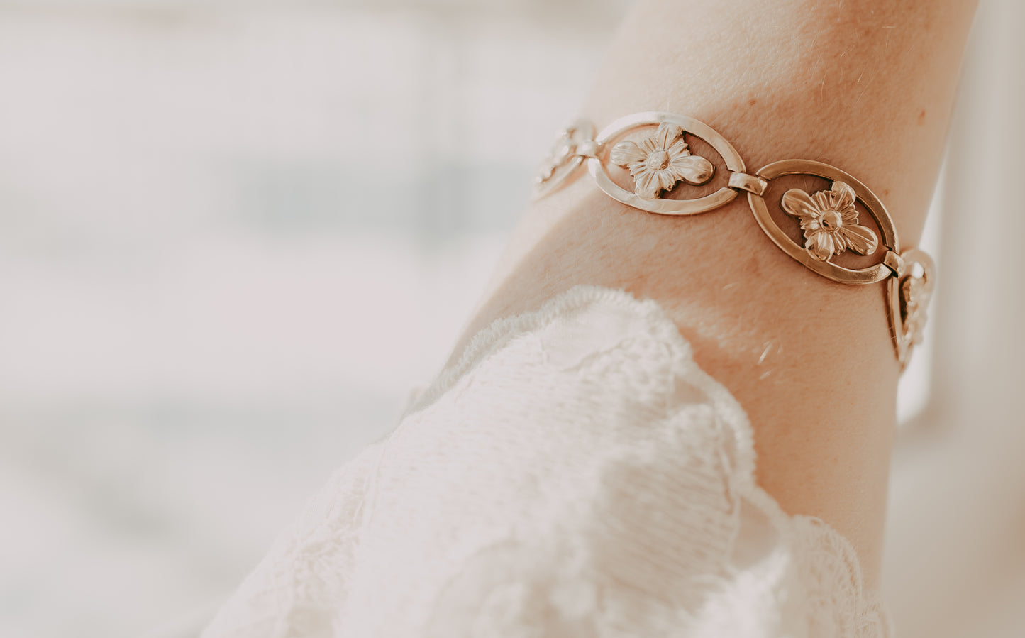 My Darling Juliet | Gold Filled- Victorian Flower Bracelet