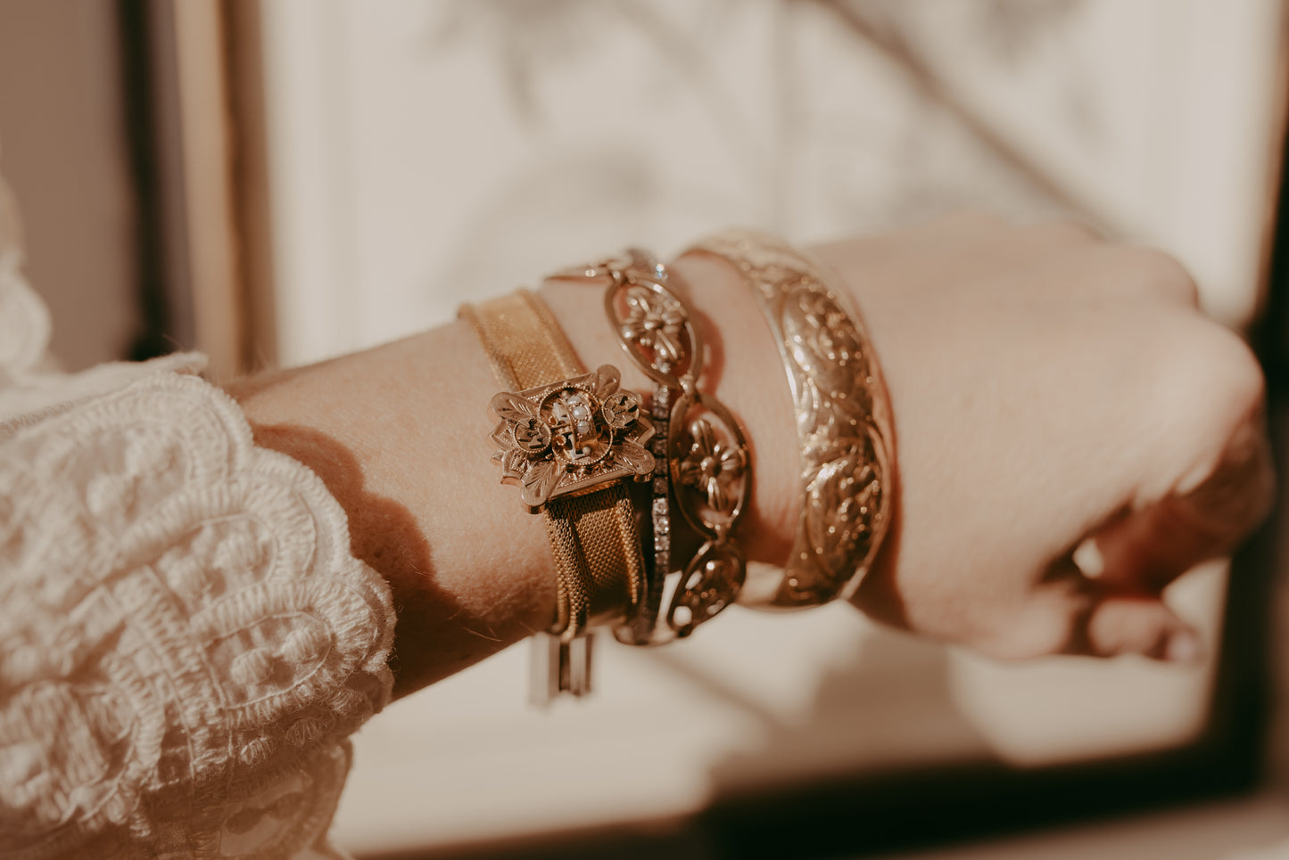 My Darling Juliet | Gold Filled Victorian Mesh Tassel Bracelet