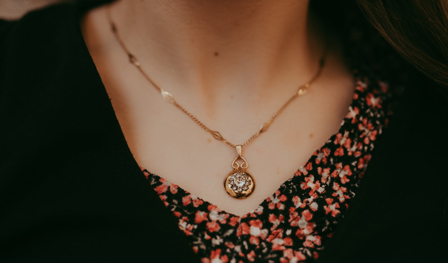 My Darling Juliet | Victorian Rhinestone Pendant