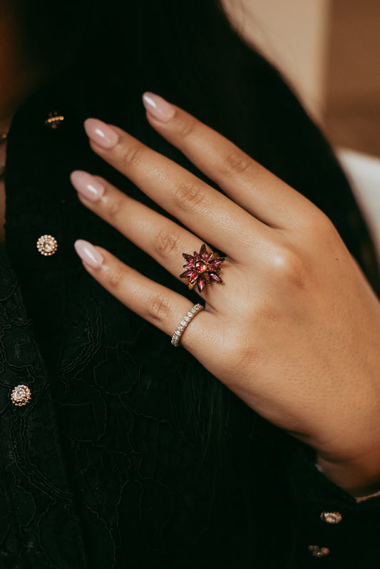 My Darling Juliet | Victorian Garnet Star Conversion Ring