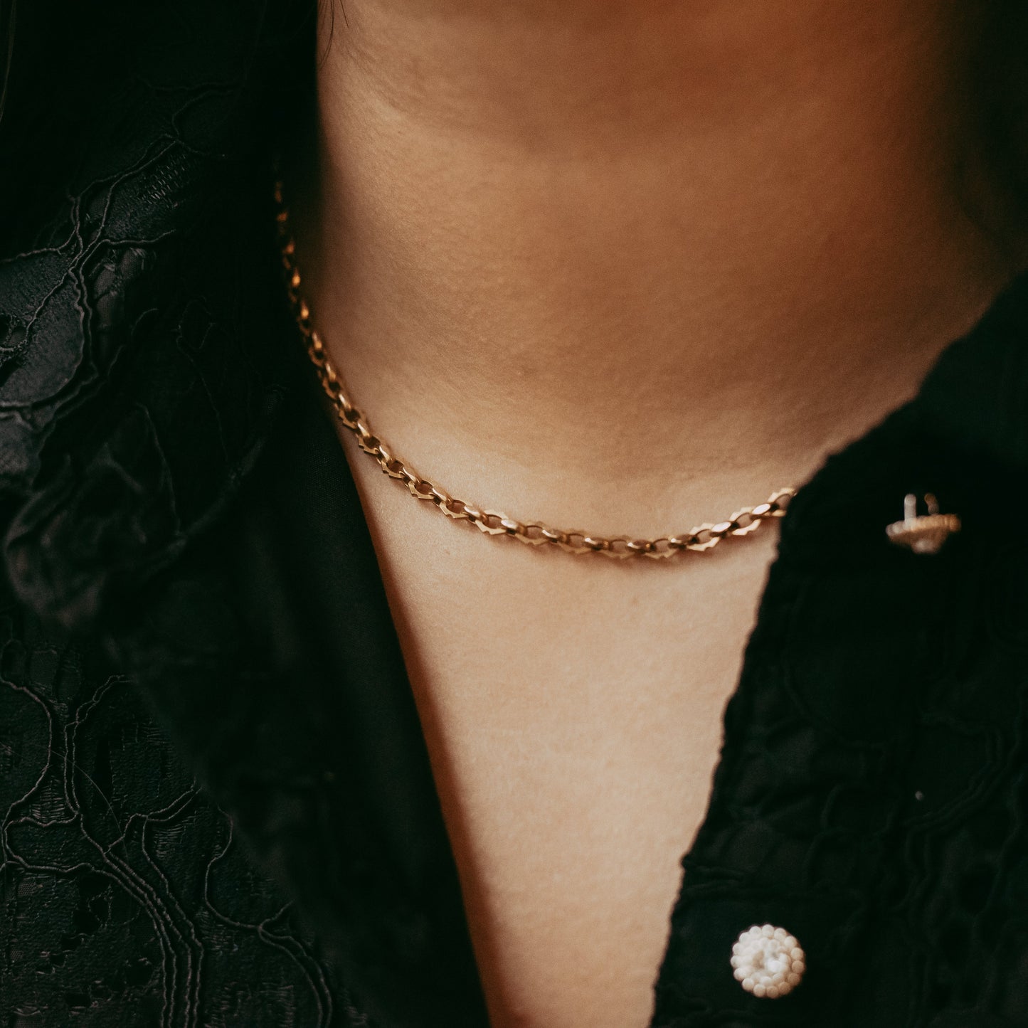 My Darling Juliet | Victorian 18K Hollow Gold Chain