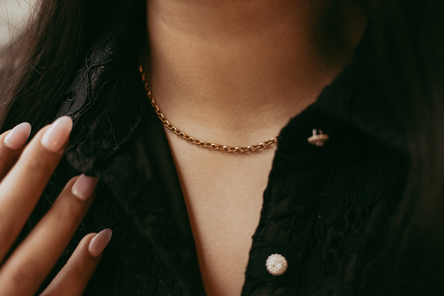 My Darling Juliet | Victorian 18K Hollow Gold Chain