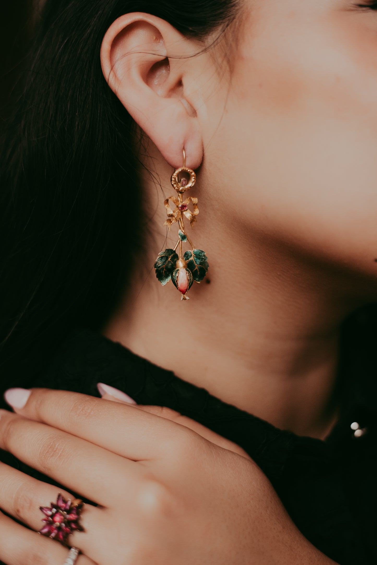 My Darling Juliet | Rosebud Earrings in 14 and 18K Gold | Boutons de Roses