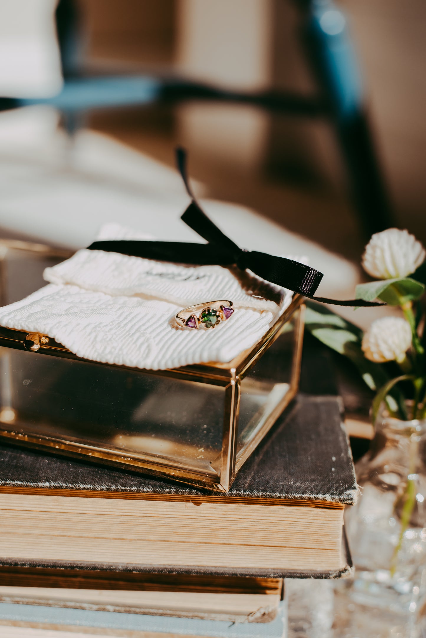 My Darling Juliet | Vintage 14K Gold Peridot & Amethyst Ring