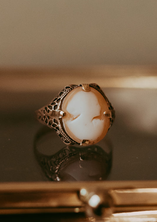 My Darling Juliet | Antique 14K Gold Cameo Ring