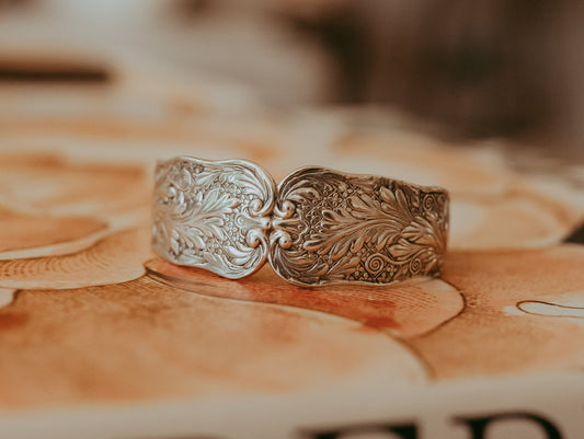 My Darling Juliet | Victorian Sterling Spoon Cuff Bracelet