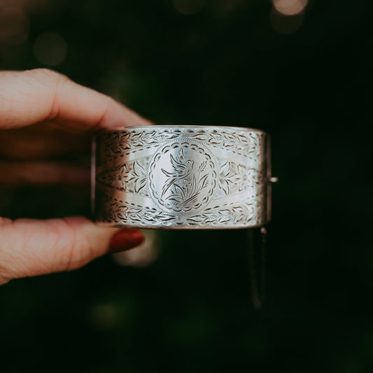 My Darling Juliet | Victorian Sterling Silver American Aesthetic Movement Bracelet