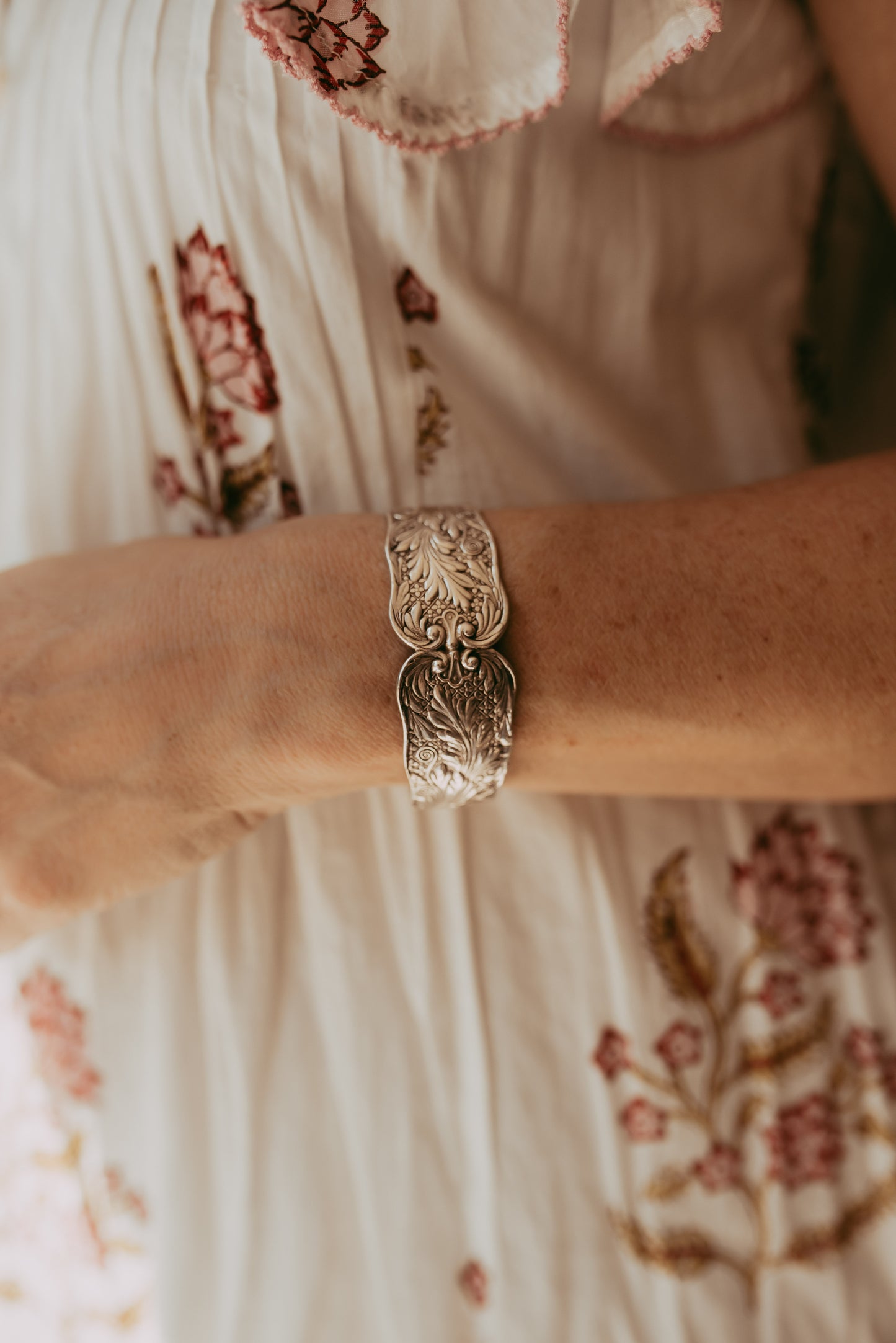 My Darling Juliet | Victorian Sterling Spoon Cuff Bracelet