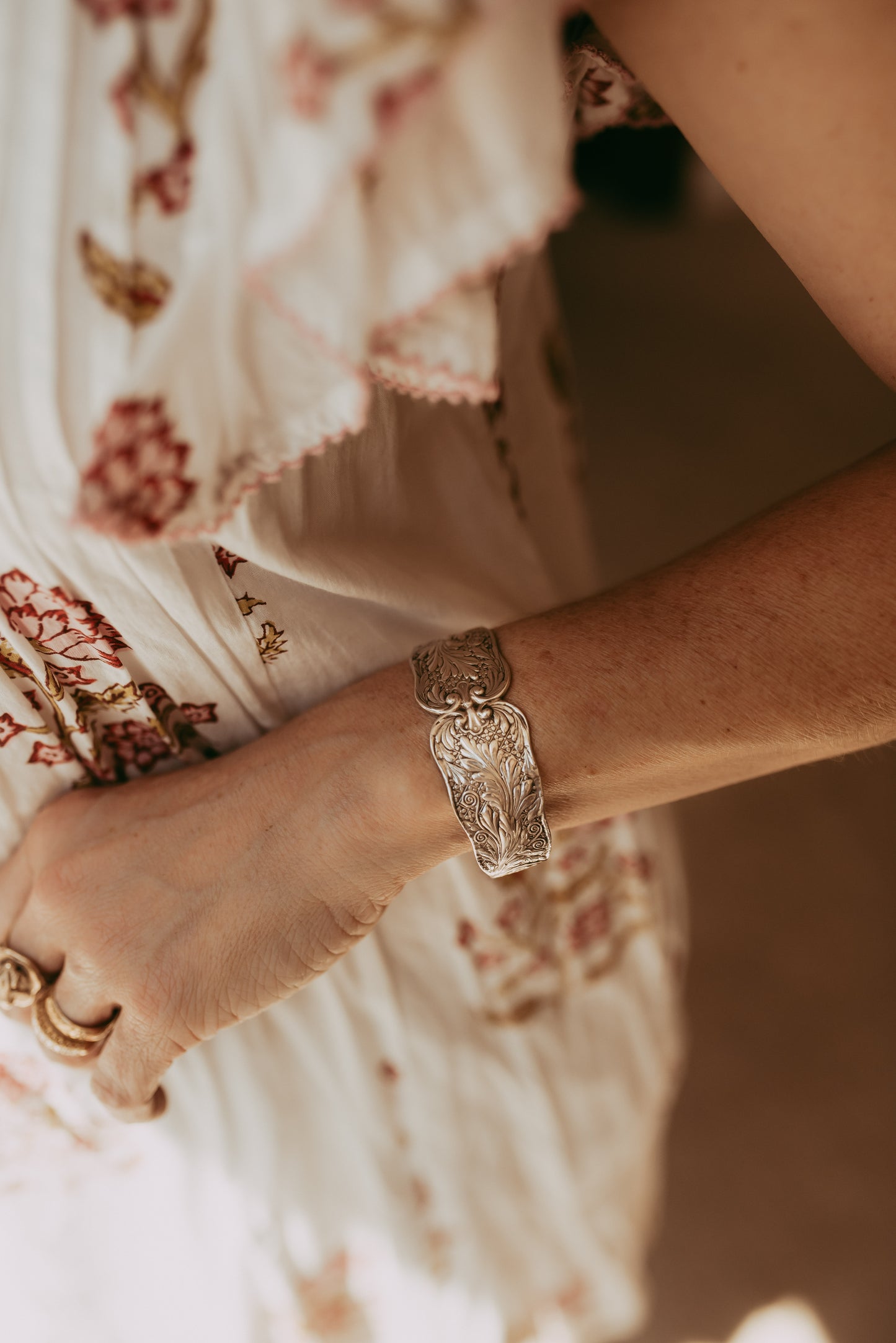 My Darling Juliet | Victorian Sterling Spoon Cuff Bracelet