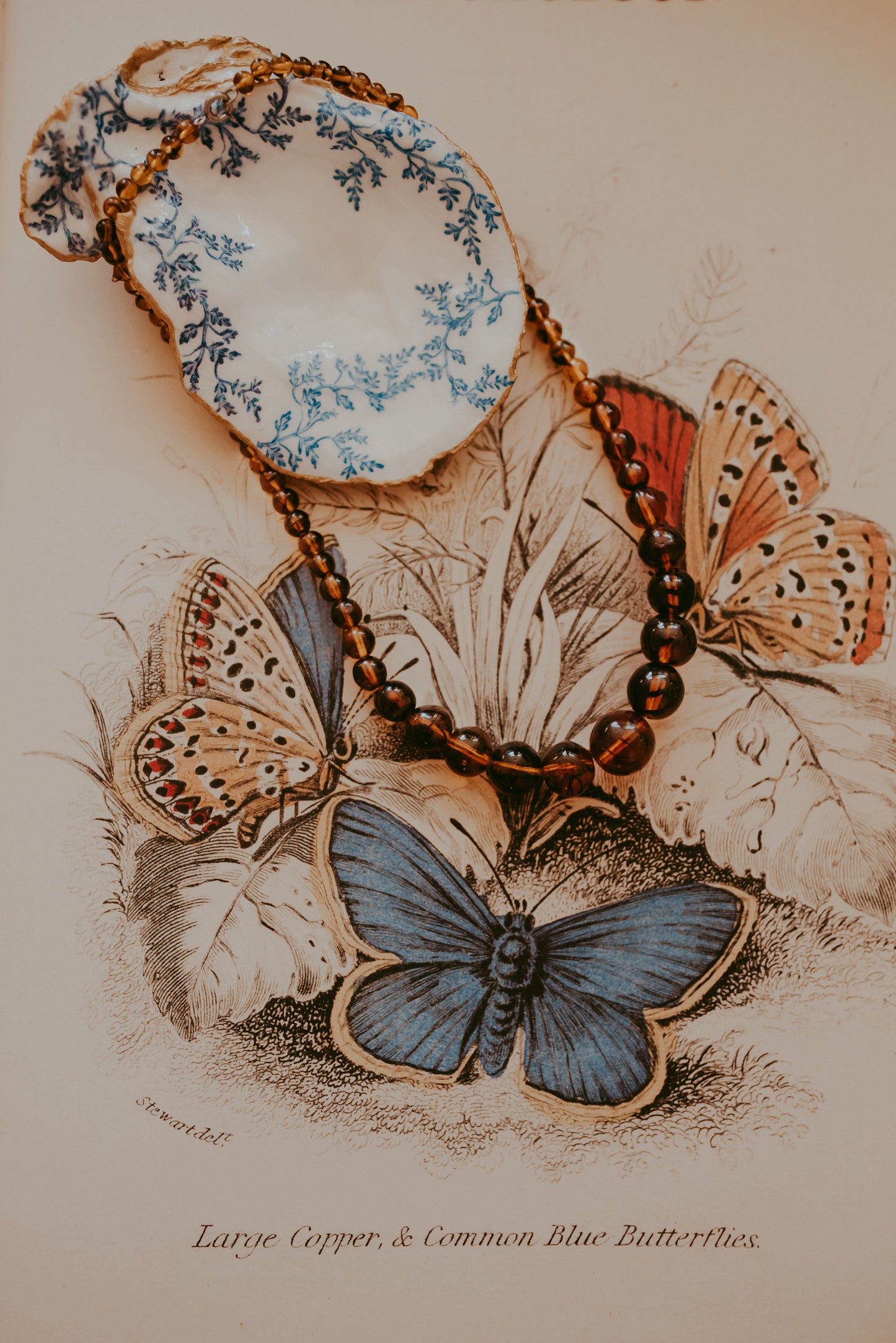 My Darling Juliet | Vintage Amber Honey Glass Bead Necklace