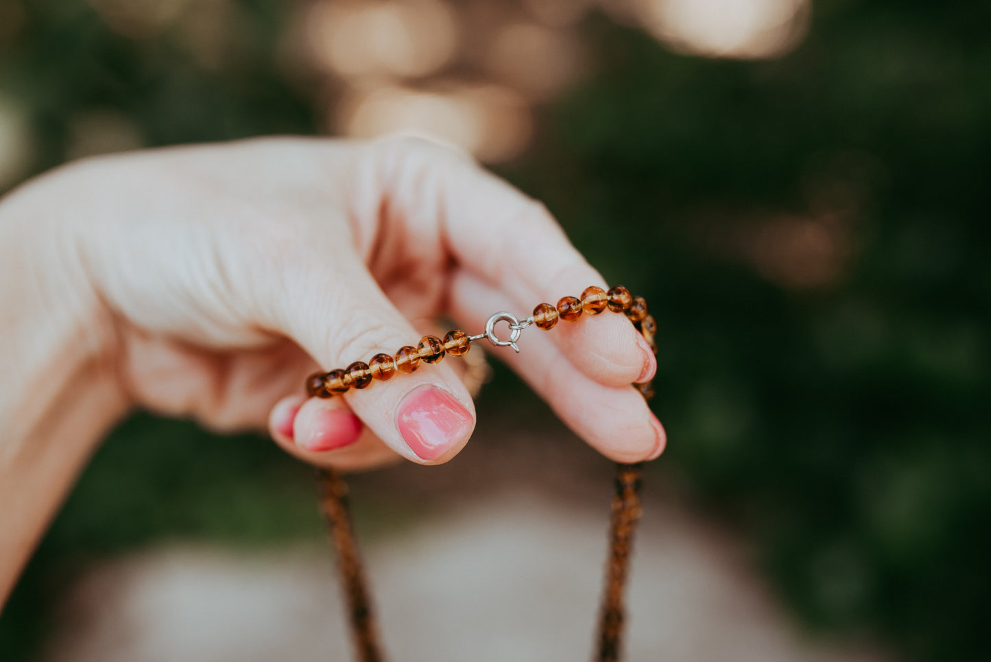My Darling Juliet | Vintage Amber Honey Glass Bead Necklace