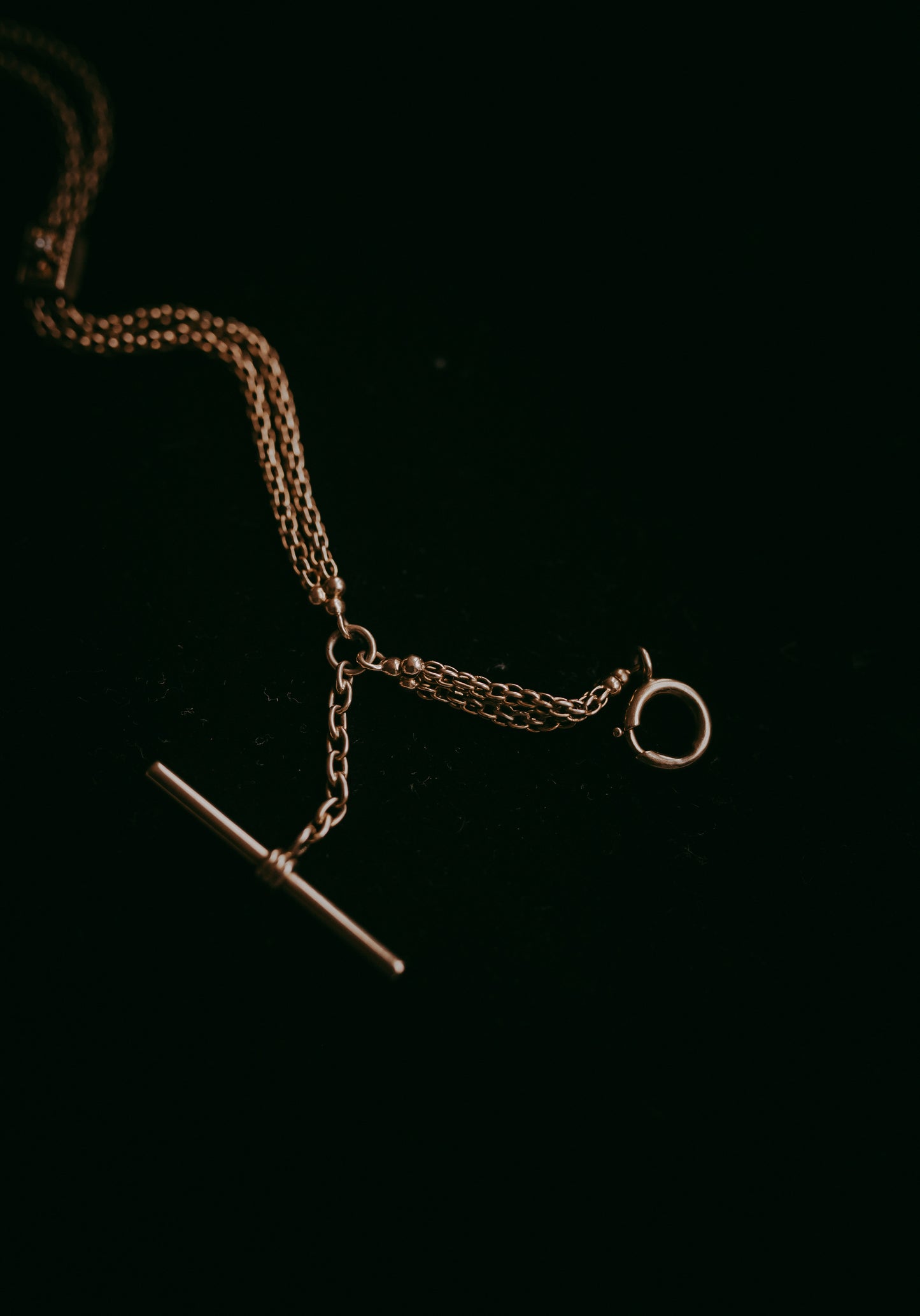 My Darling Juliet | 14K Gold Watch Chain with Diamond Stars | 1886 & 1910