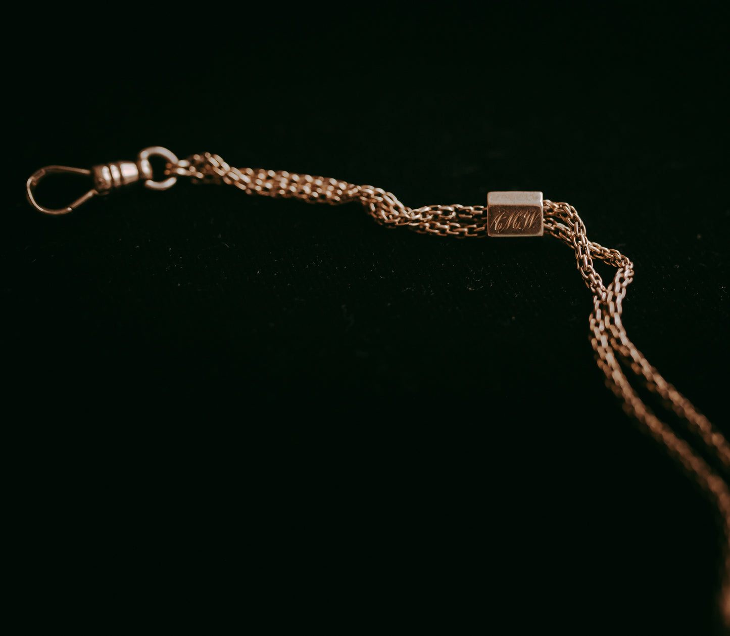 My Darling Juliet | 14K Gold Watch Chain with Diamond Stars | 1886 & 1910