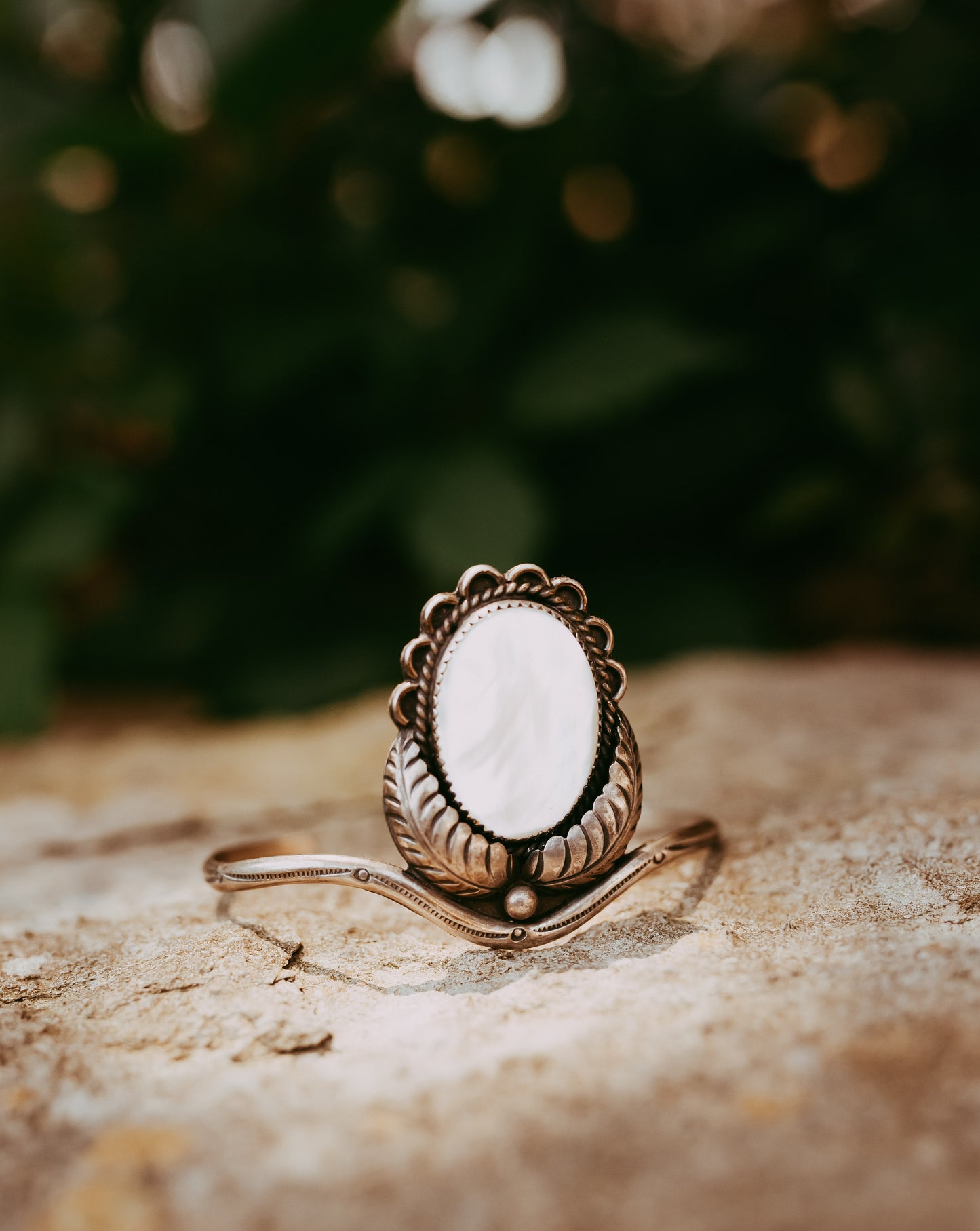 My Darling Juliet | Vintage Navajo Mother of Pearl Cuff Bracelet