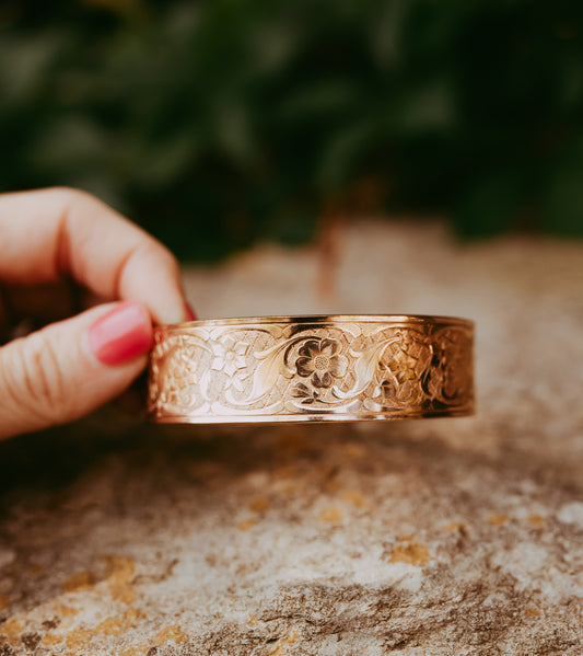 My Darling Juliet | French Victorian Rose-Gold Filled Floral Bracelet