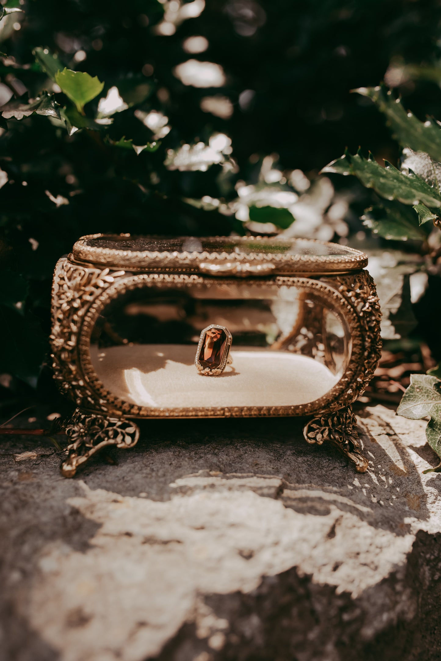 My Darling Juliet | Victorian Citrine & Seed Pearl Ring
