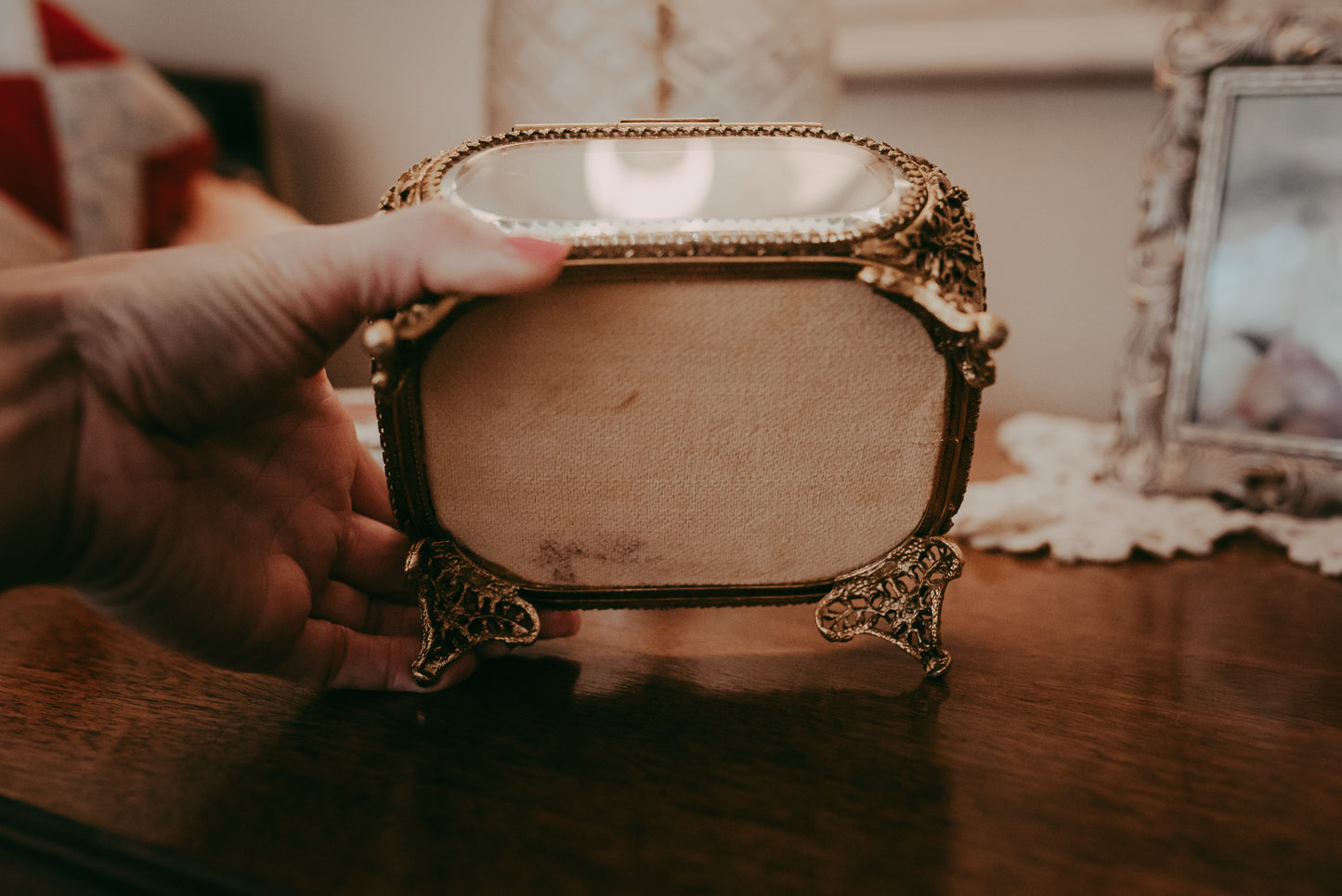 My Darling Juliet | Vintage French Ormolu Jewelry Casket