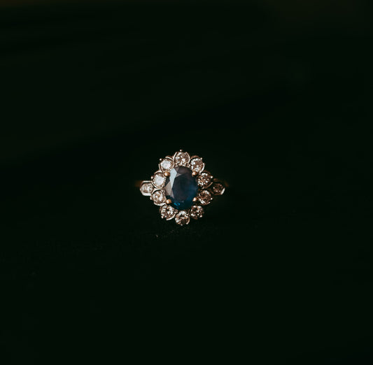 My Darling Juliet | Vintage French Sapphire & Diamond Ring