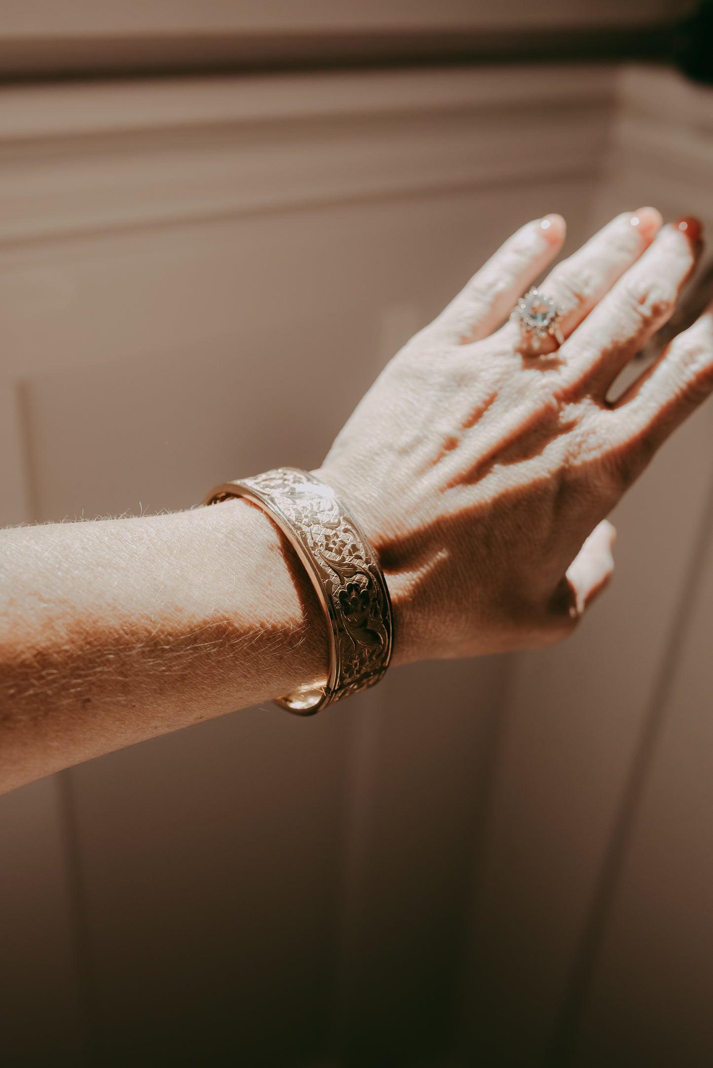 My Darling Juliet | French Victorian Rose-Gold Filled Floral Bracelet