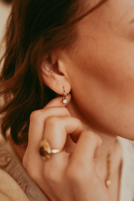 My Darling Juliet | 1930s Diamond Earrings with Edwardian Style Influence