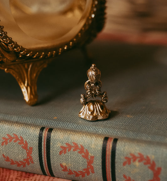 My Darling Juliet | Early Victorian 14K Gold & Citrine Fob, Ornate Antique Pendant, c.1840s