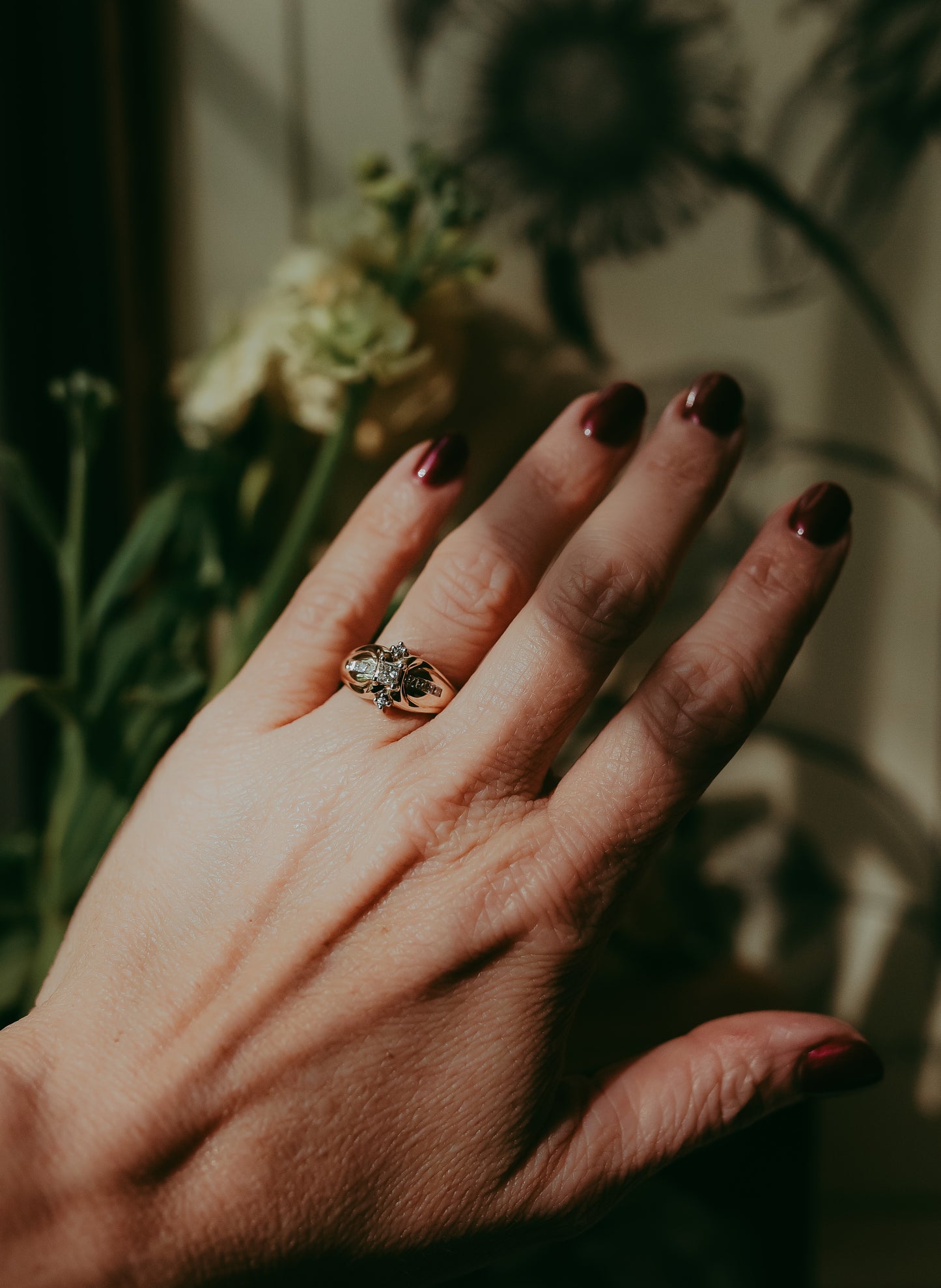 My Darling Juliet | Vintage 1980s-1990s 14K Yellow Gold Princess-Cut Diamond Ring
