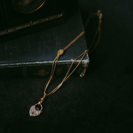 My Darling Juliet | Antique Victorian Gold-Filled Double Watch Chain Necklace with Slide